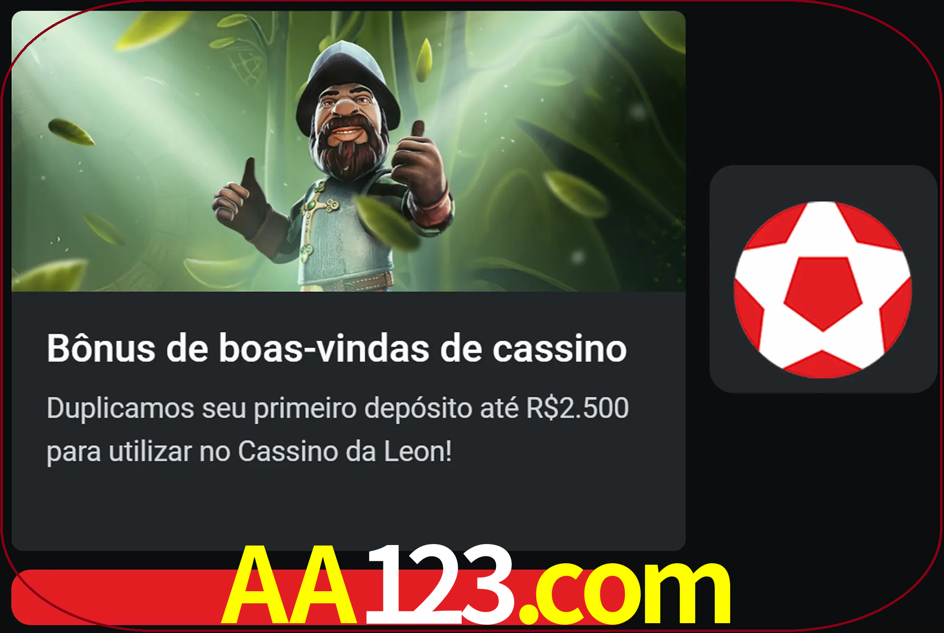 Receba seu dinheiro do bônus de boas-vindas após o primeiro depósito.
